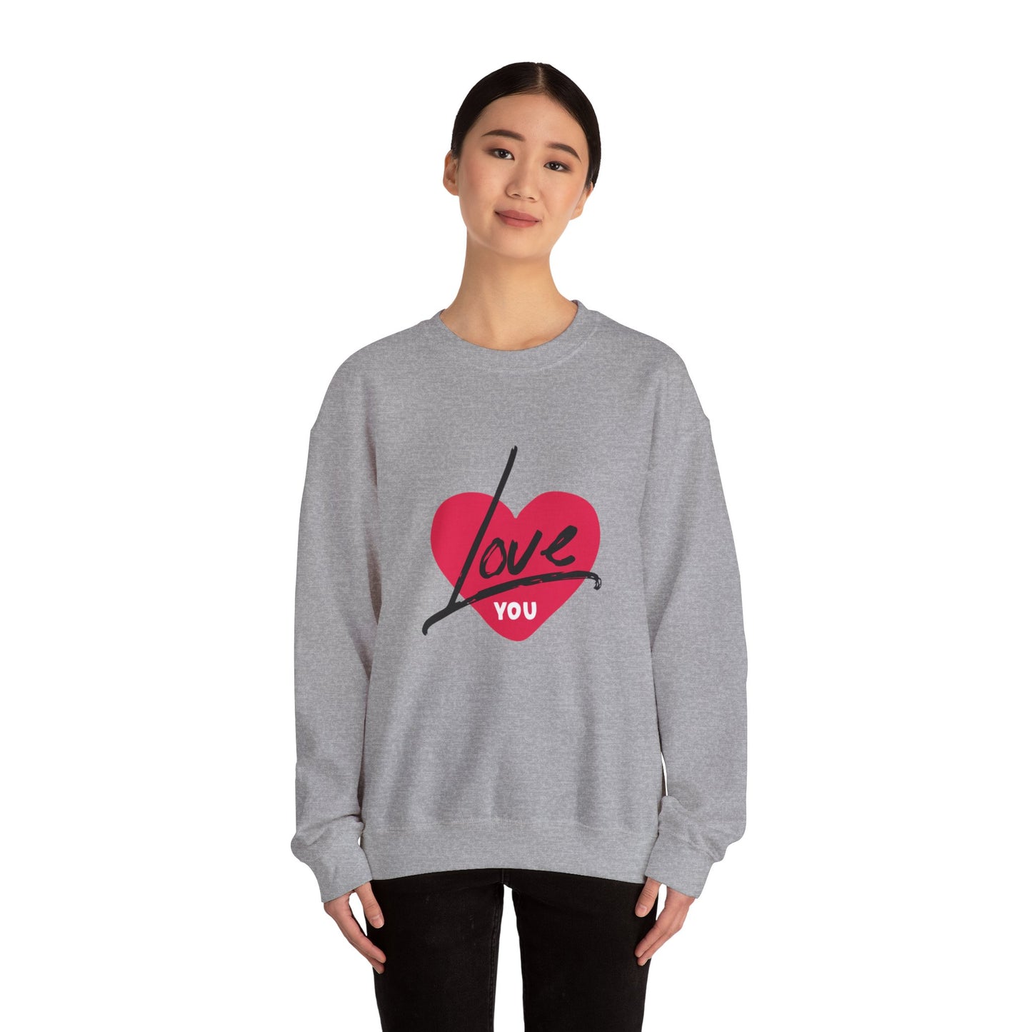 I LOVE YOU Valentine's special Heavy  Sweatshirt for men and women