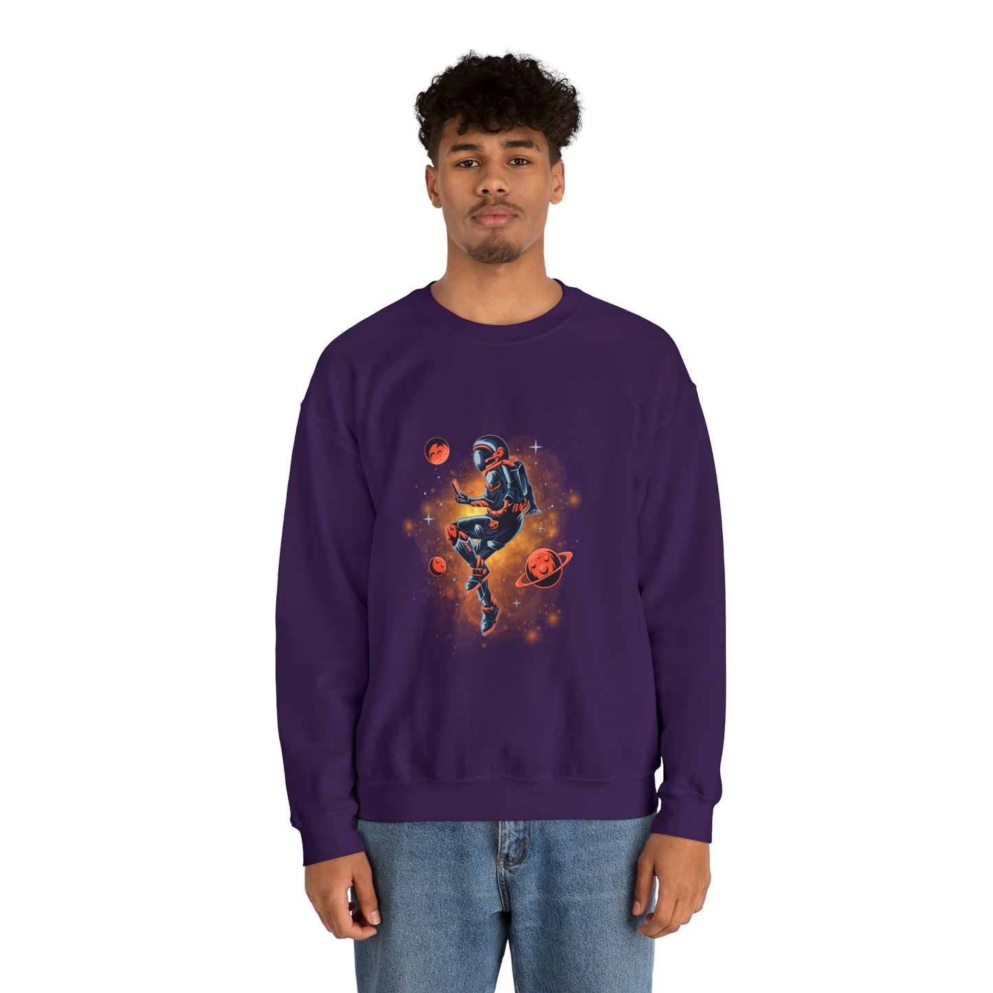 Beautiful Astronaut Heavy Blend™ Crewneck Sweatshirt for men and women