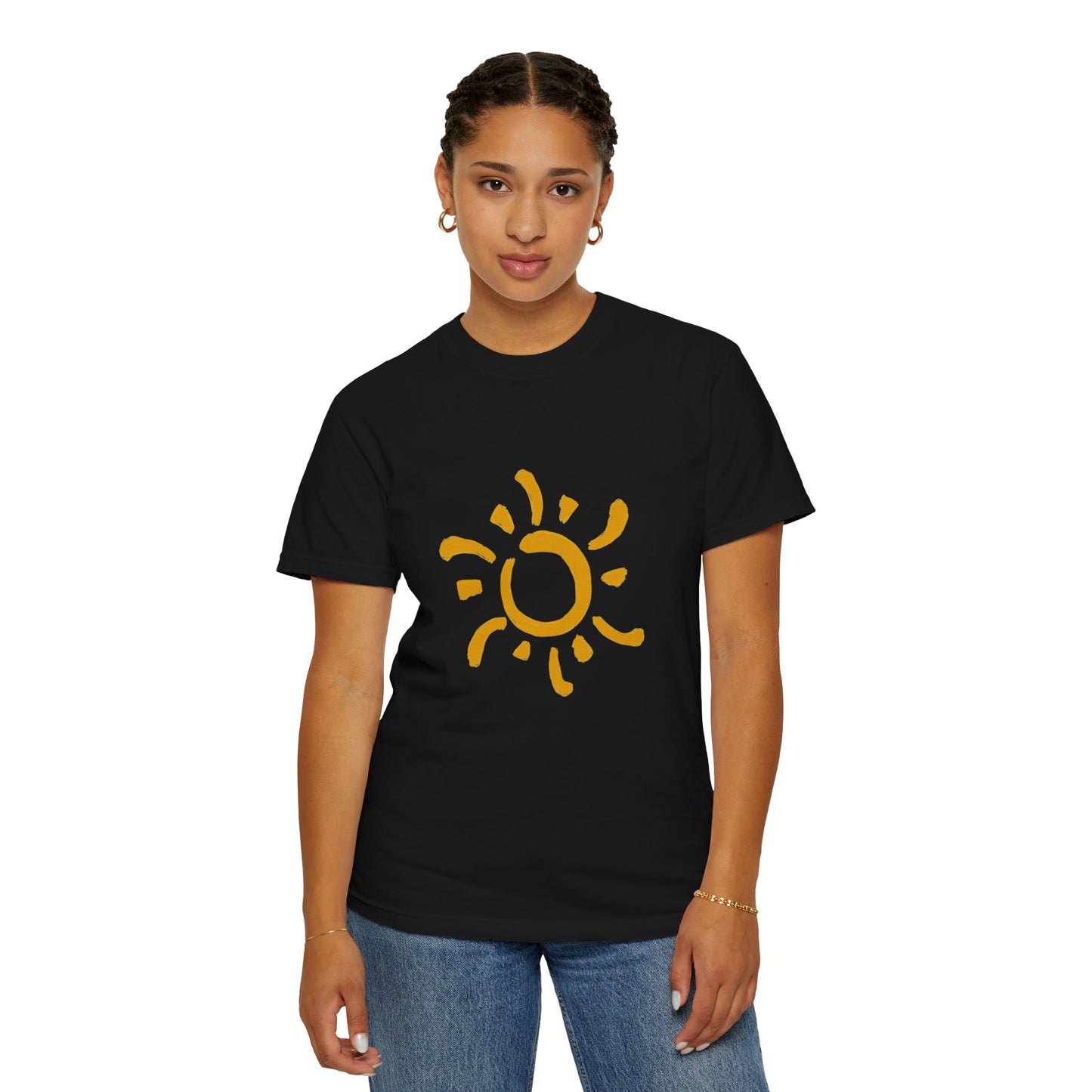 Beautiful rising sun art T-shirt for women