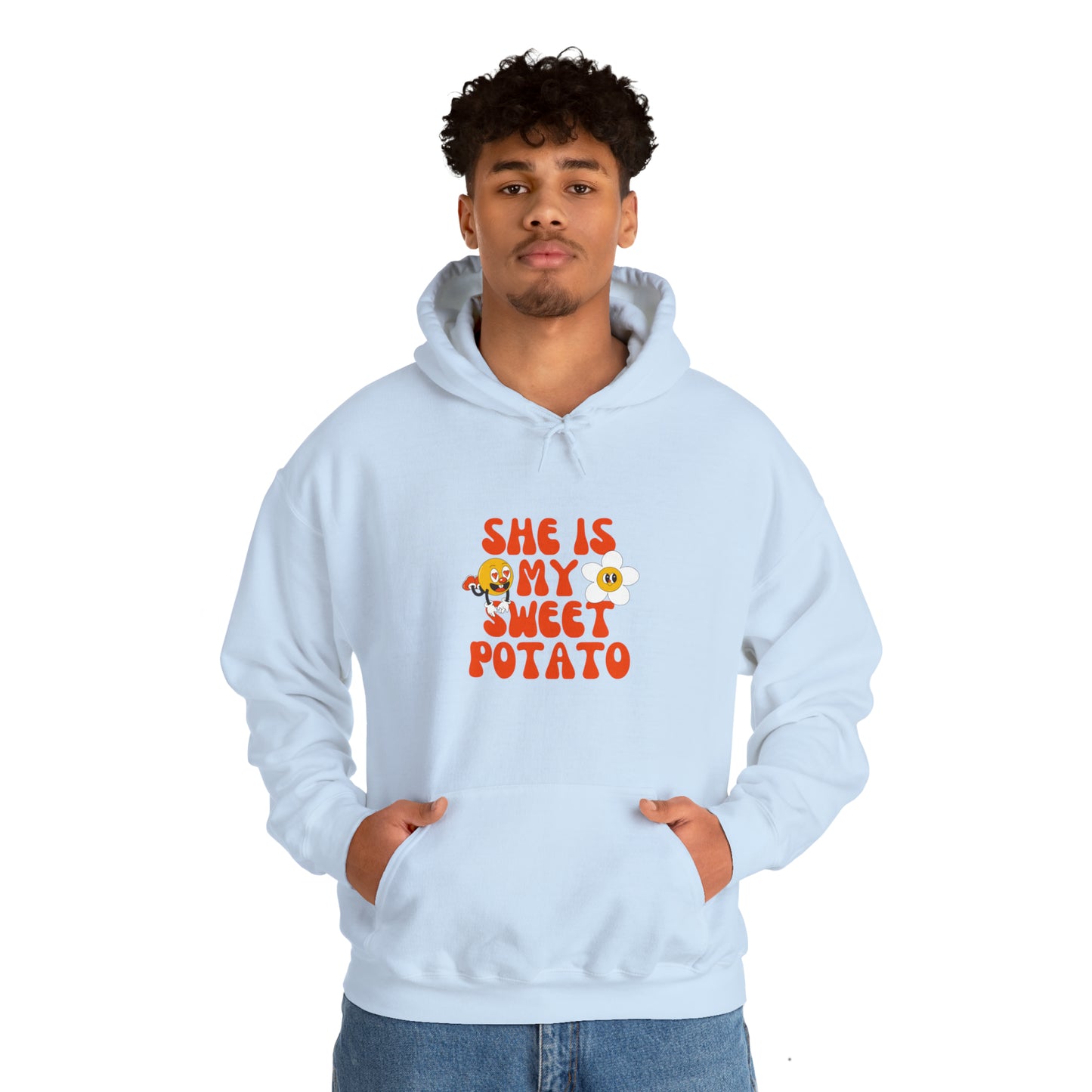 MEN and WOMEN cute she is my sweet potato Heavy Blend™ Hooded Sweatshirt