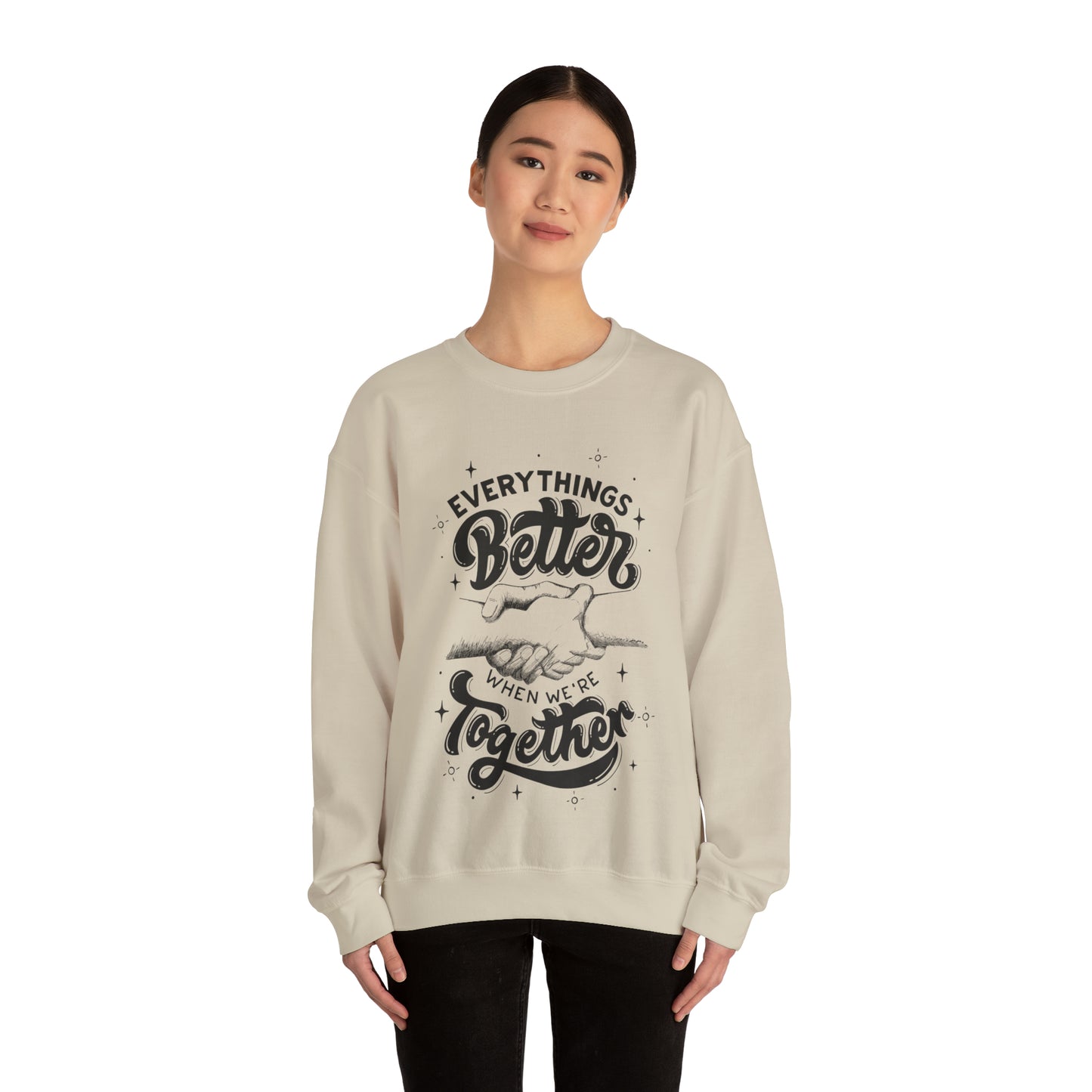 Everything is better together Heavy Blend™ Crewneck Sweatshirt