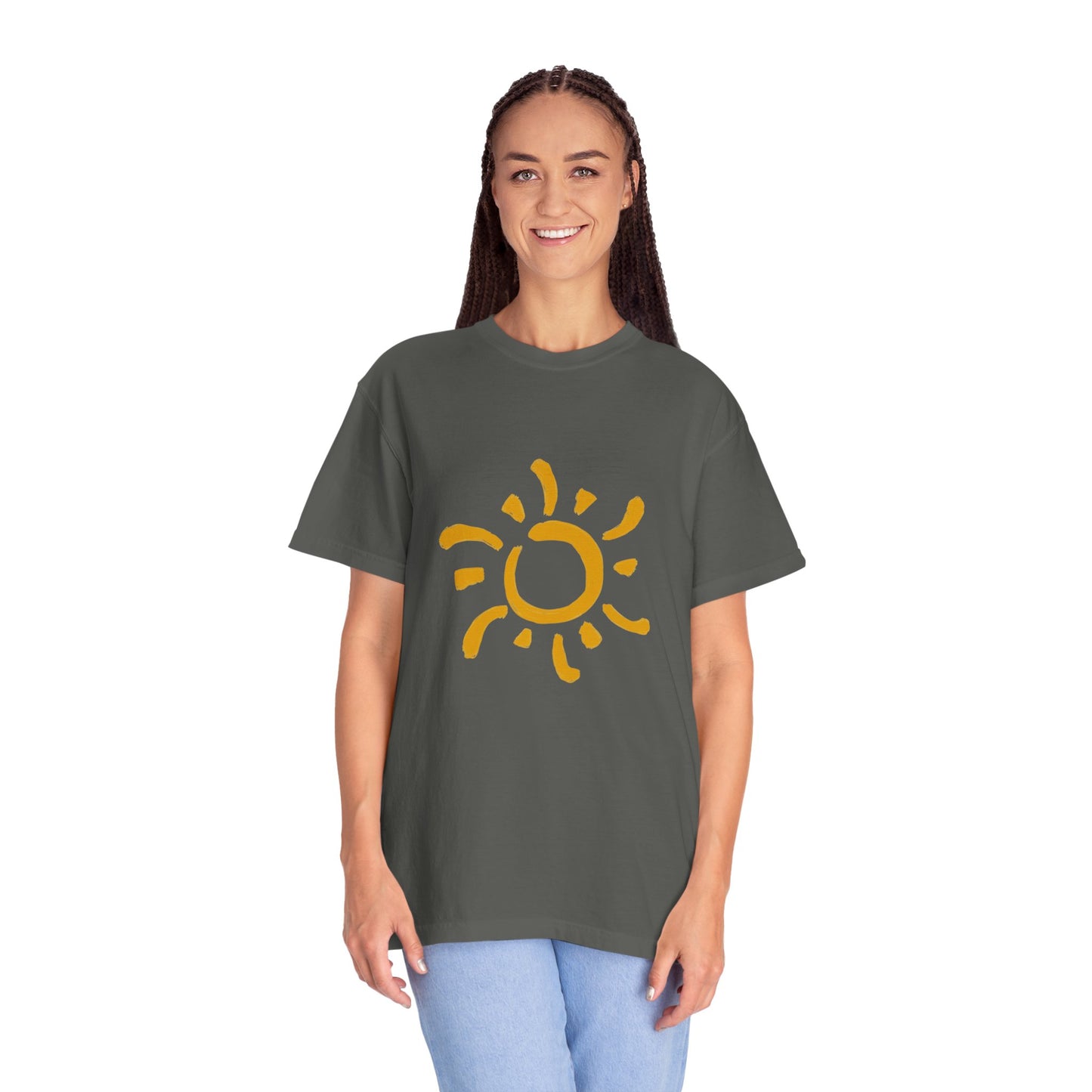 Beautiful rising sun art T-shirt for women