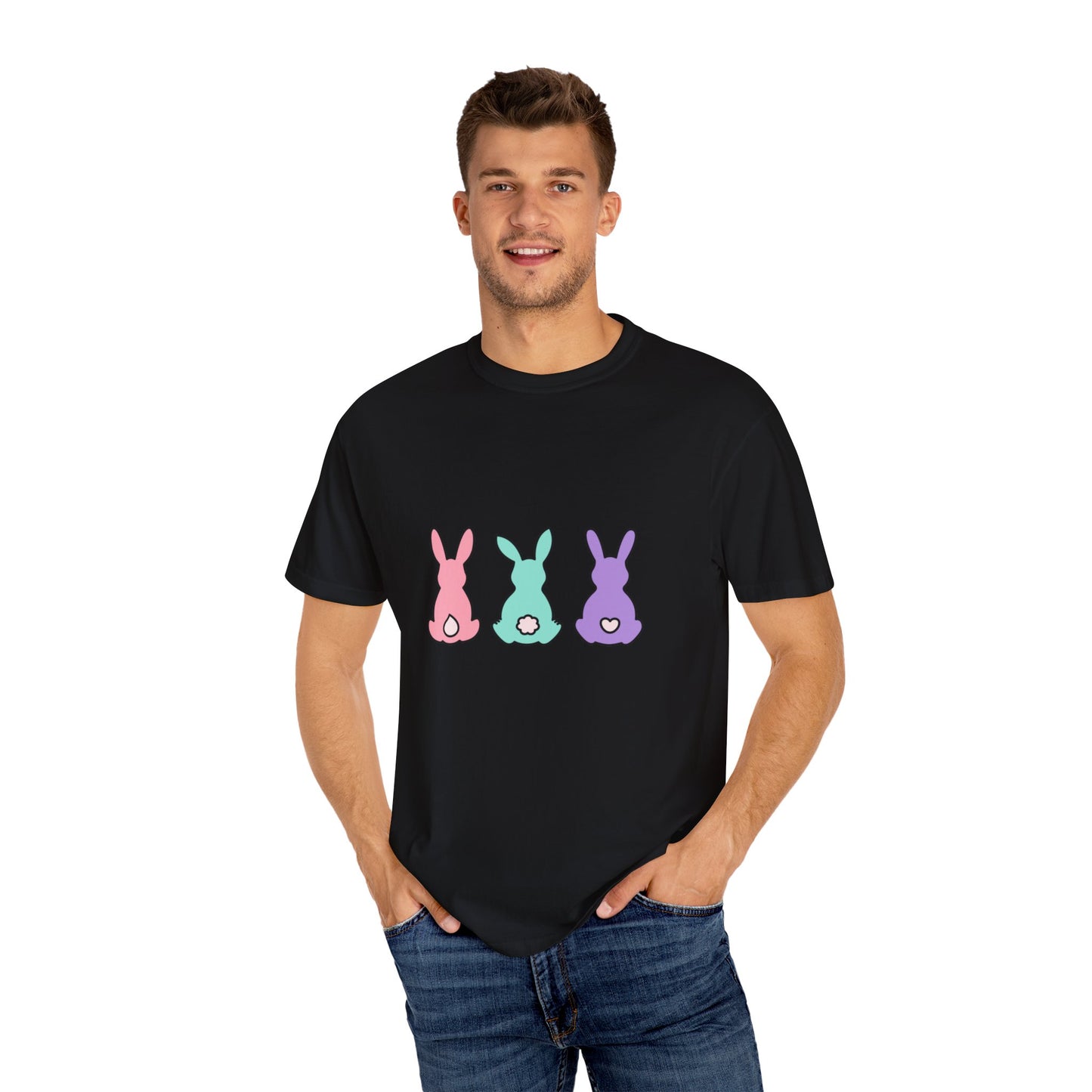 Cute and colourful bunny T-shirt for men and women