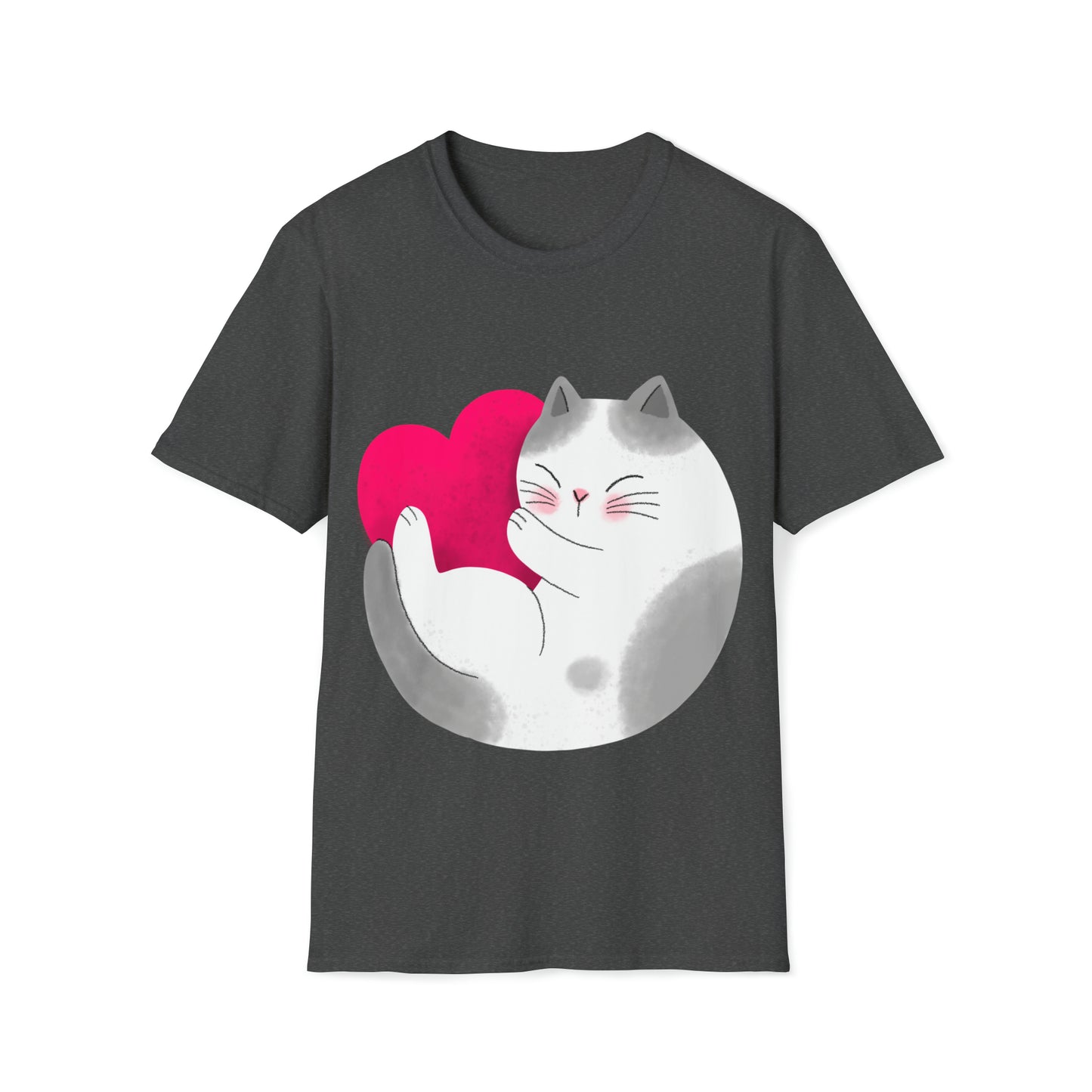 Men and Women moon kitty Softstyle T-Shirt