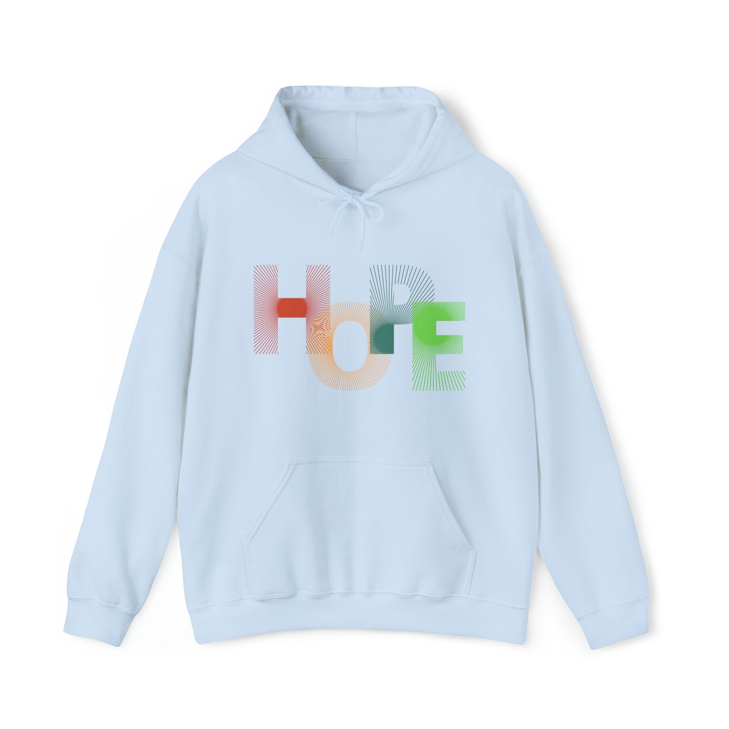 Beautiful and colourful HOPE Heavy Blend™ Hooded Sweatshirt for men and women