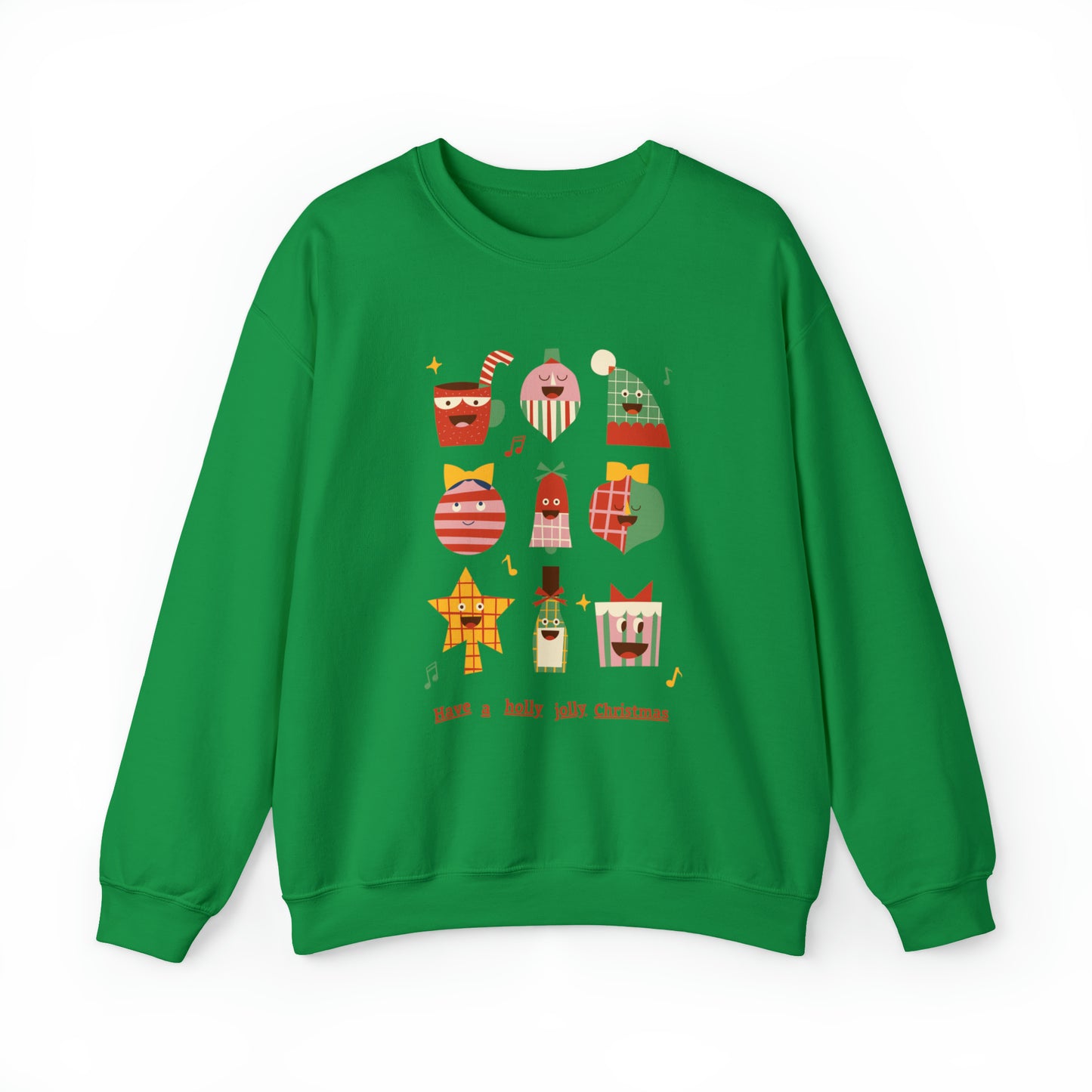 Have a HOLLY JOLLY Christmas Heavy Blend™ Crewneck Sweatshirt for men and women