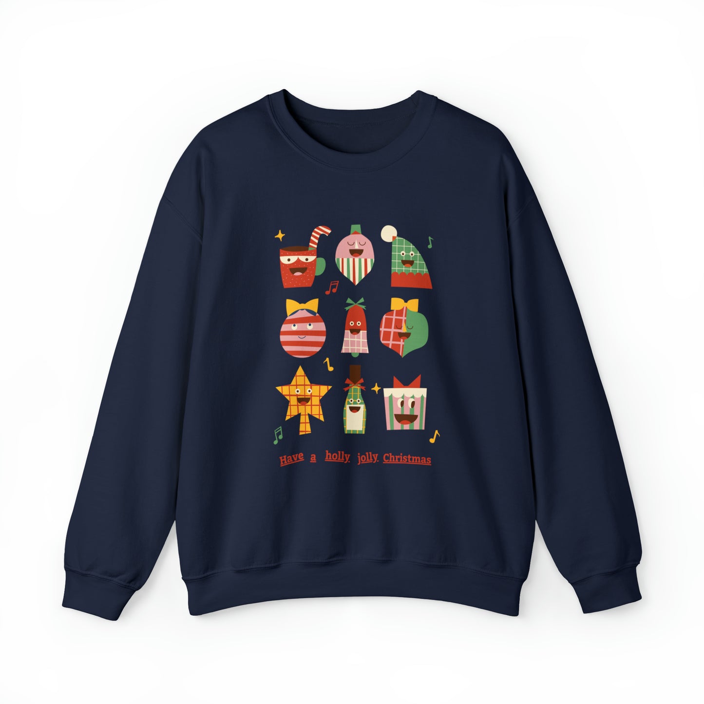 Have a HOLLY JOLLY Christmas Heavy Blend™ Crewneck Sweatshirt for men and women