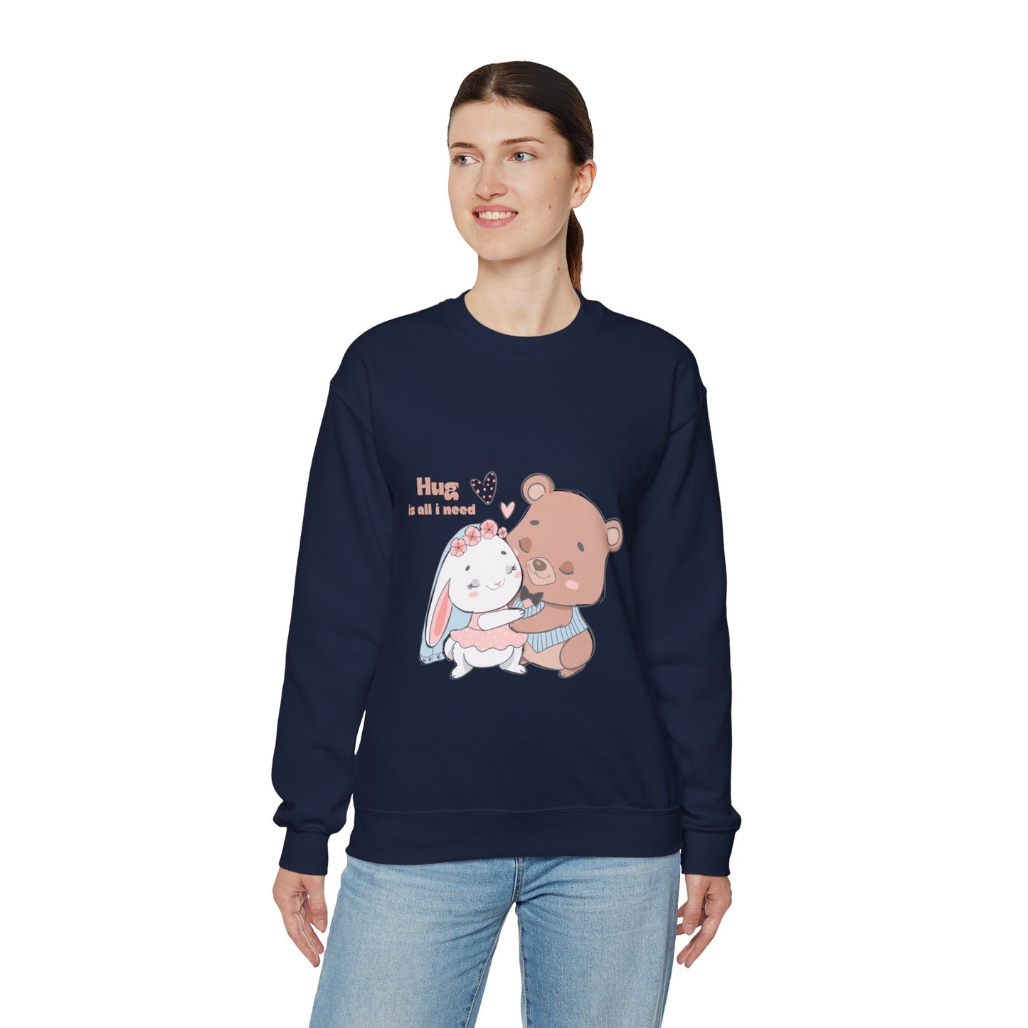 Hug is all i need Cute heavy Valentine's Special Sweatshirt for men and women