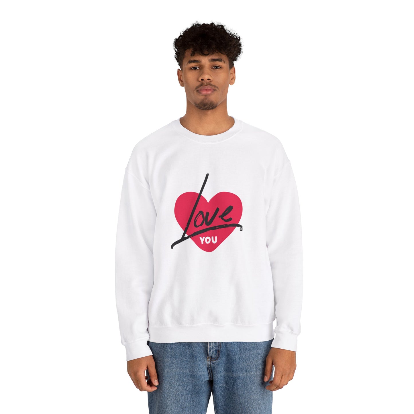 I LOVE YOU Valentine's special Heavy  Sweatshirt for men and women