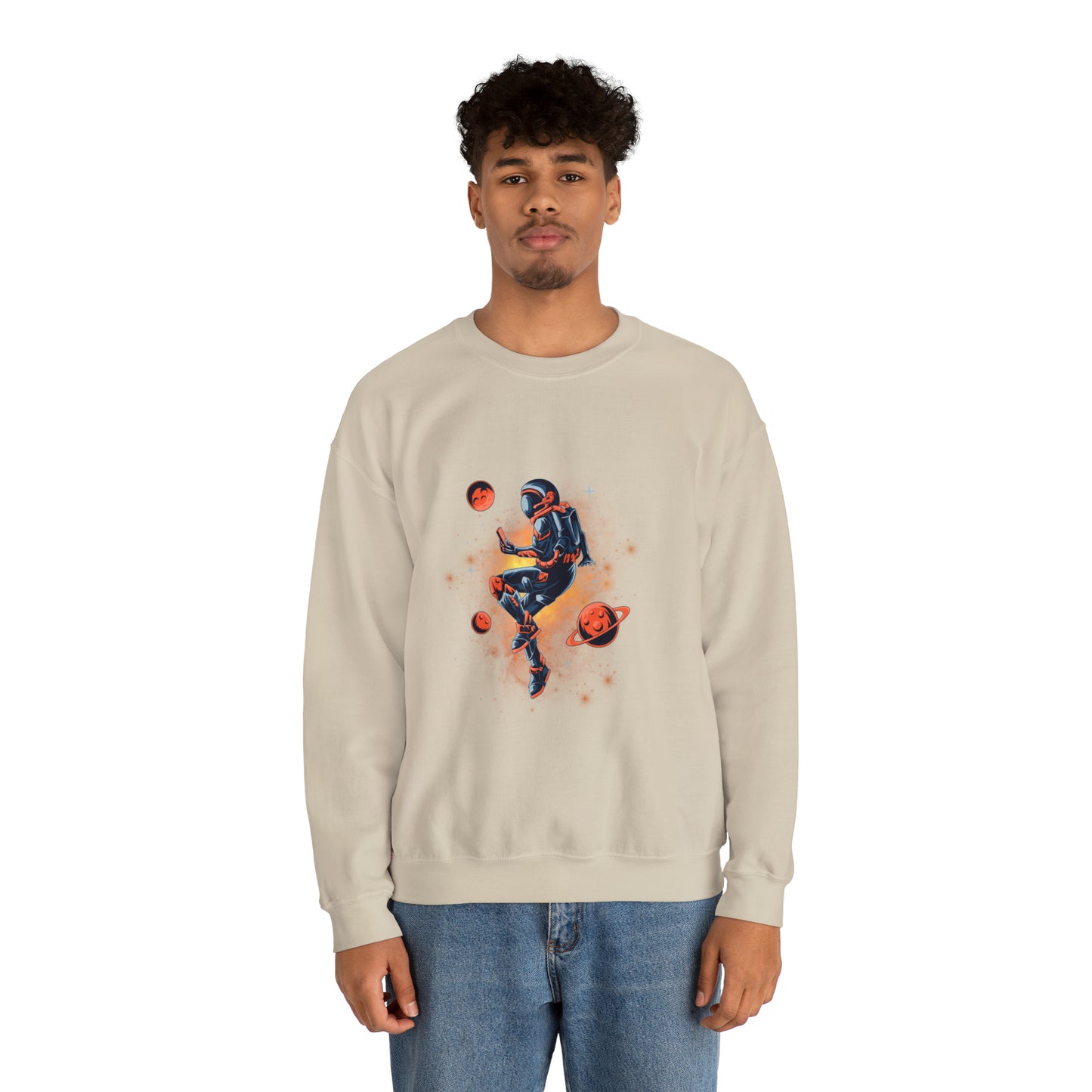 Beautiful Astronaut Heavy Blend™ Crewneck Sweatshirt for men and women