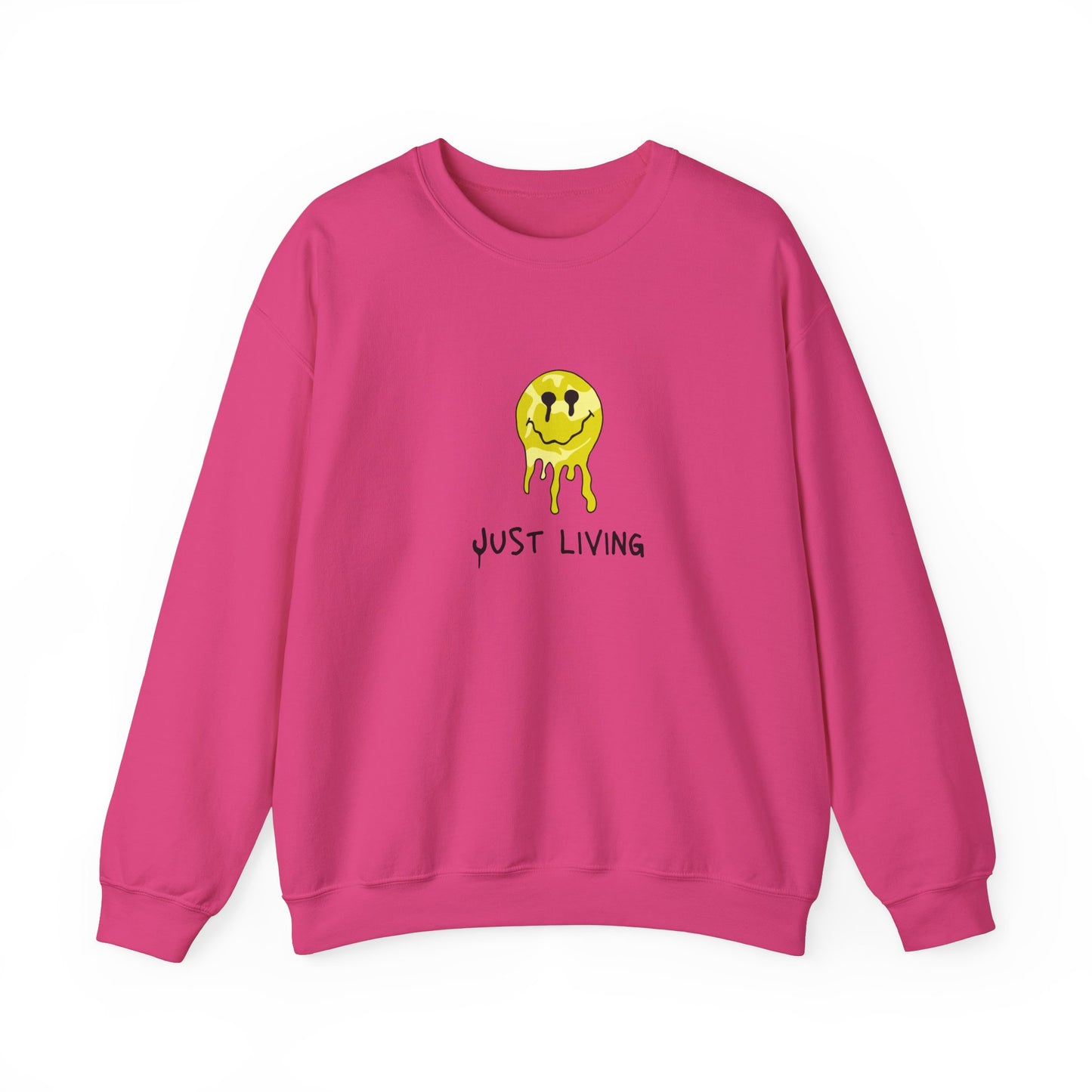 MEN and WOMEN CUTE Just Living Heavy Blend Crewneck Sweatshirt