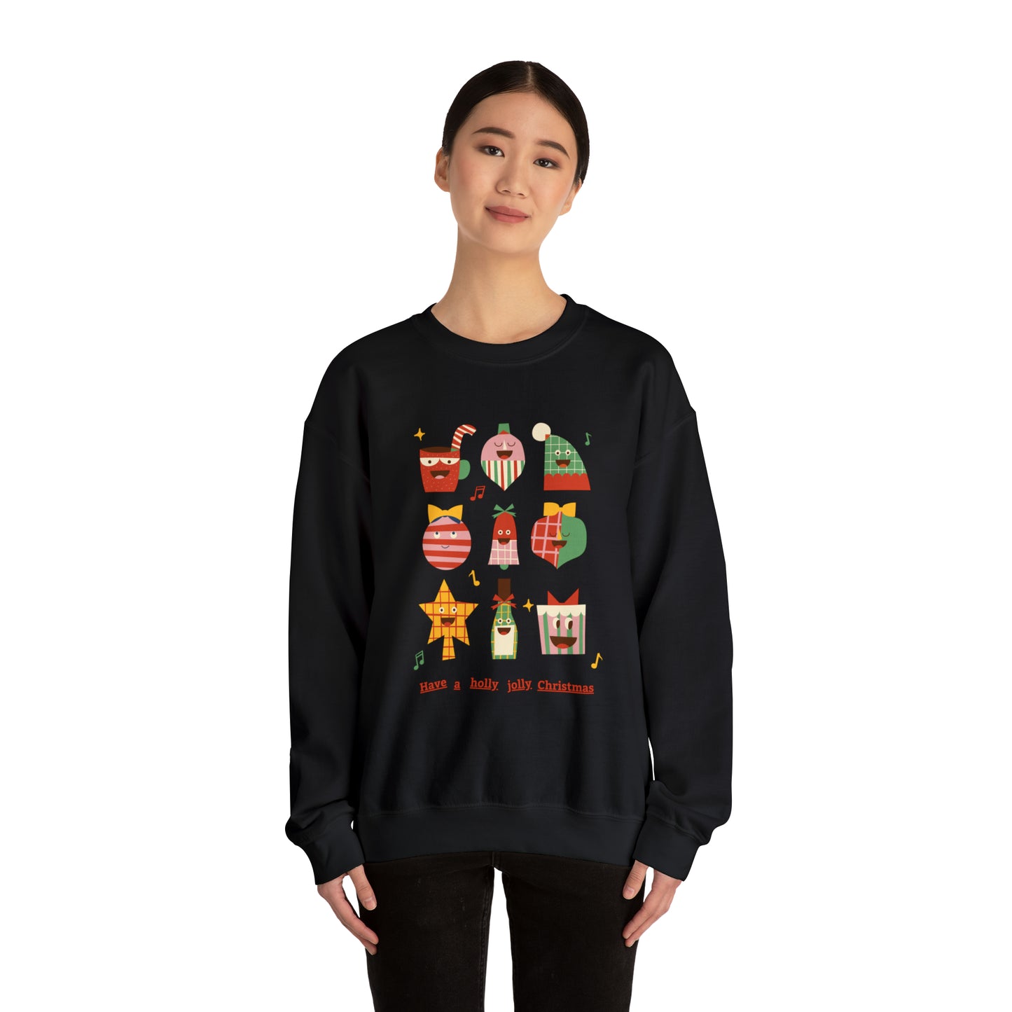 Have a HOLLY JOLLY Christmas Heavy Blend™ Crewneck Sweatshirt for men and women