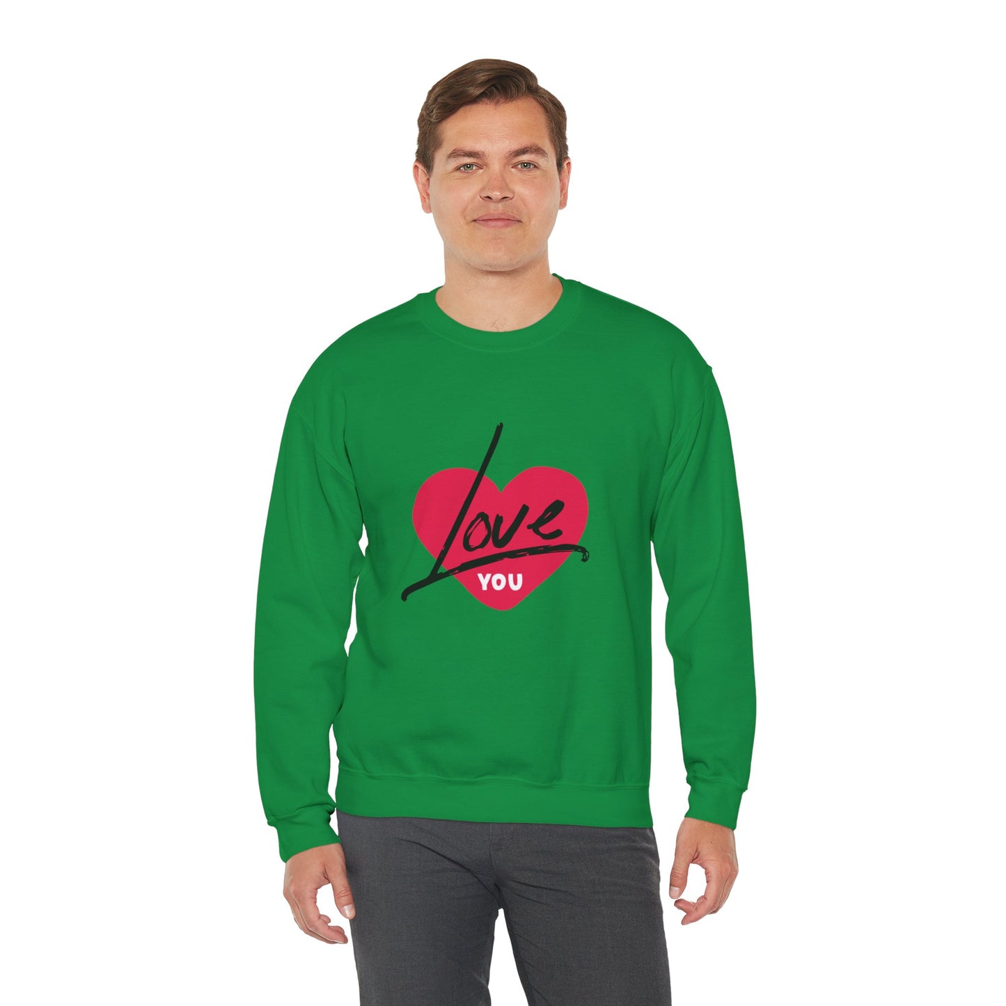 I LOVE YOU Valentine's special Heavy  Sweatshirt for men and women