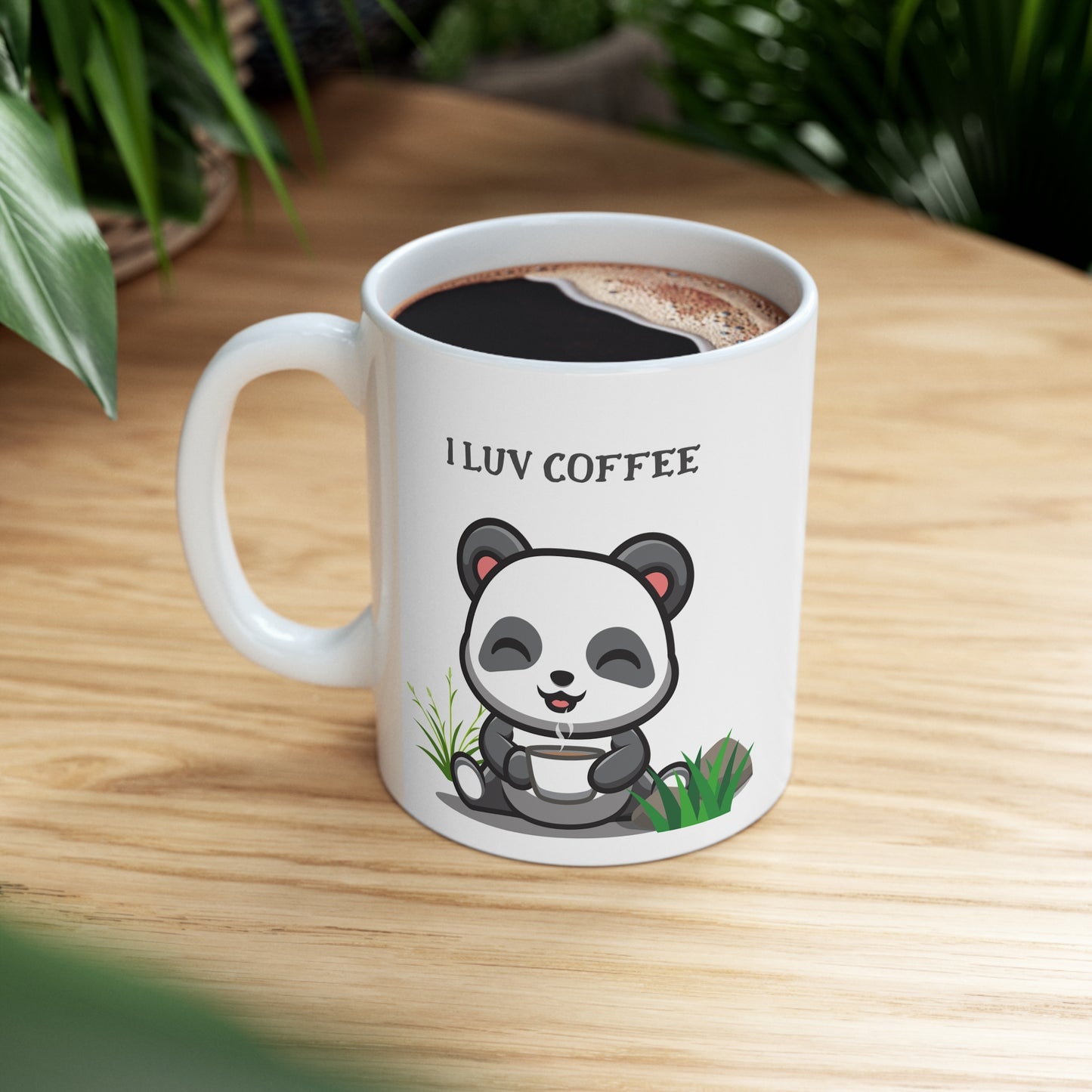 I Love coffee cute panda coffee Mug 11oz