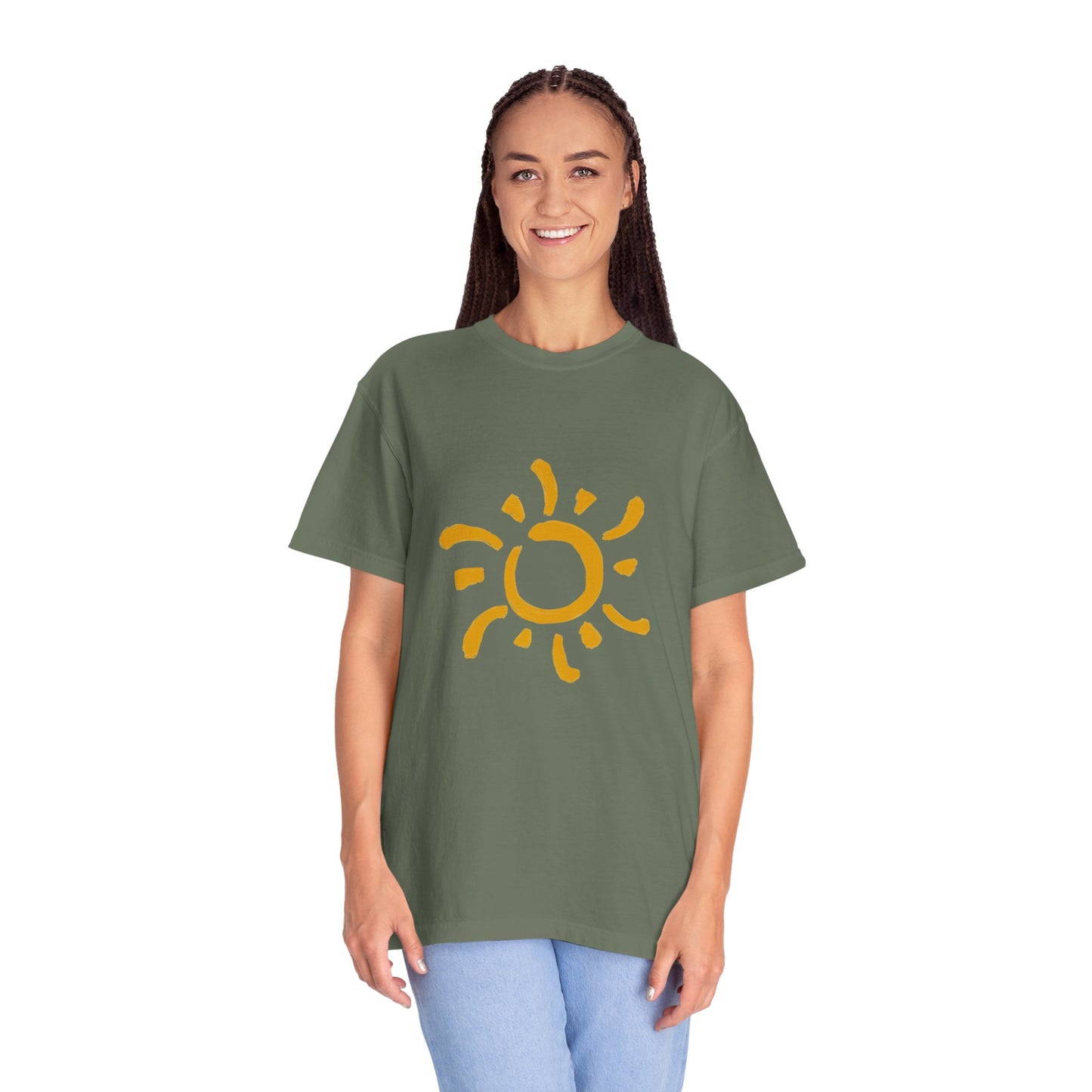 Beautiful rising sun art T-shirt for women