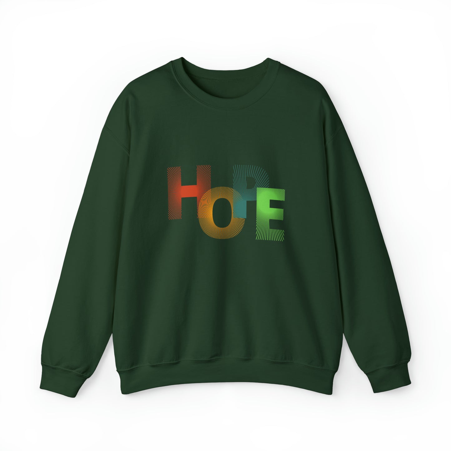 Beautiful and Colourful HOPE Heavy Blend™ Crewneck Sweatshirt for men and women