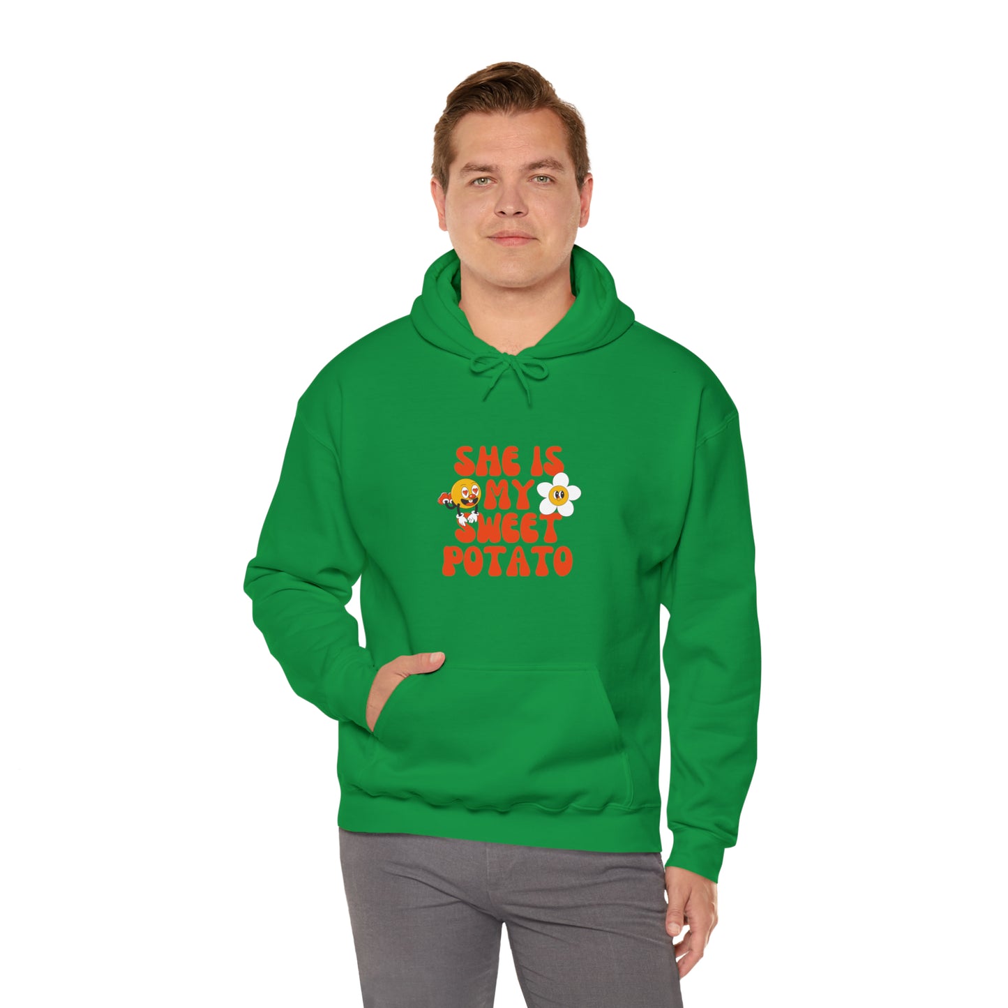 MEN and WOMEN cute she is my sweet potato Heavy Blend™ Hooded Sweatshirt