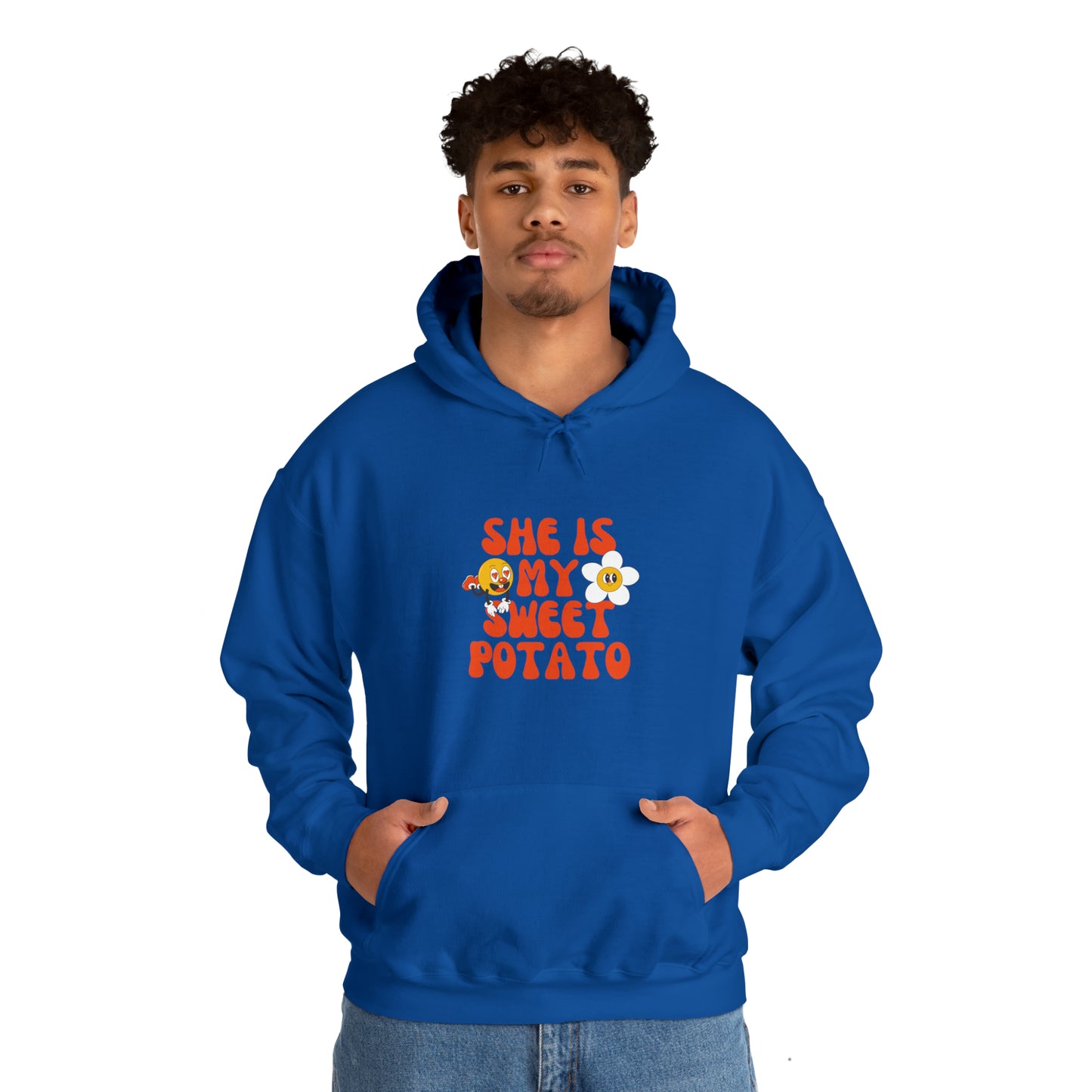 MEN and WOMEN cute she is my sweet potato Heavy Blend™ Hooded Sweatshirt