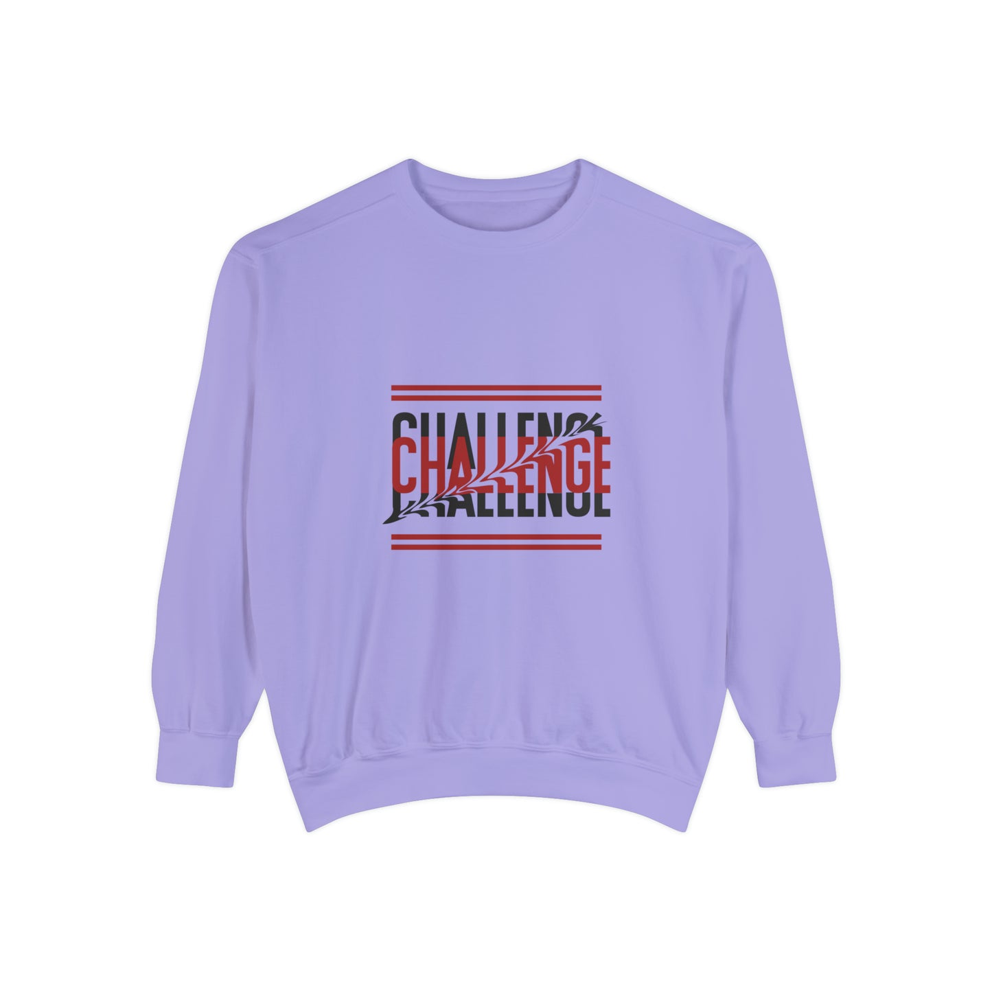 Beautiful Creative Challenge print men and women and  Garment-Dyed Sweatshirt