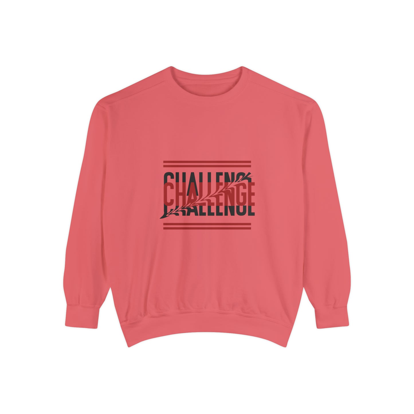 Beautiful Creative Challenge print men and women and  Garment-Dyed Sweatshirt