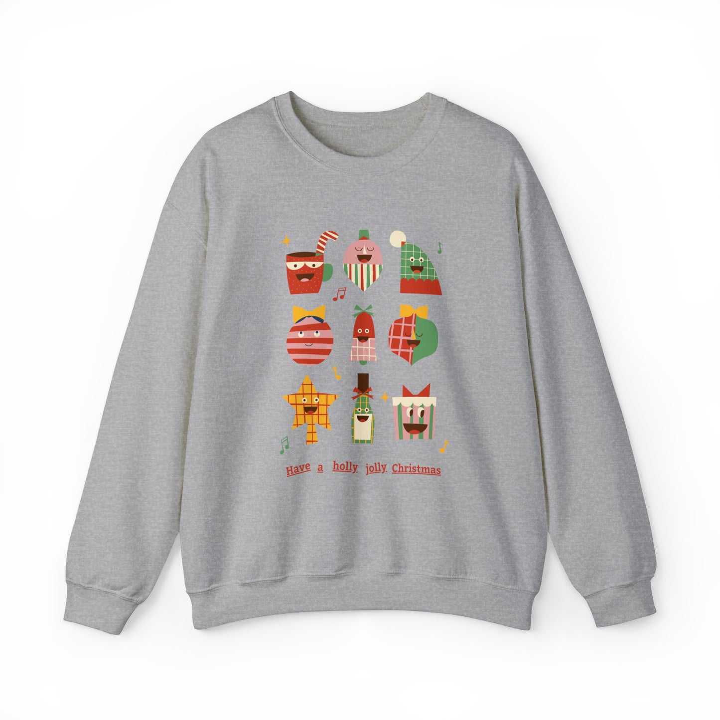 Have a HOLLY JOLLY Christmas Heavy Blend™ Crewneck Sweatshirt for men and women