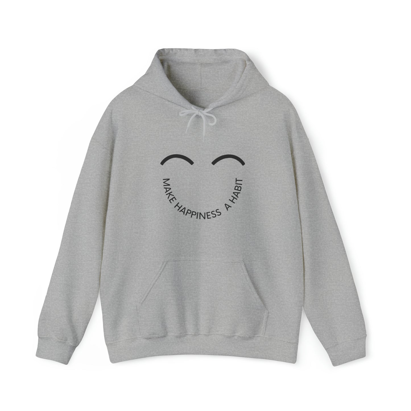 Make happiness a habit Heavy Blend™ Hooded Sweatshirt for men and women