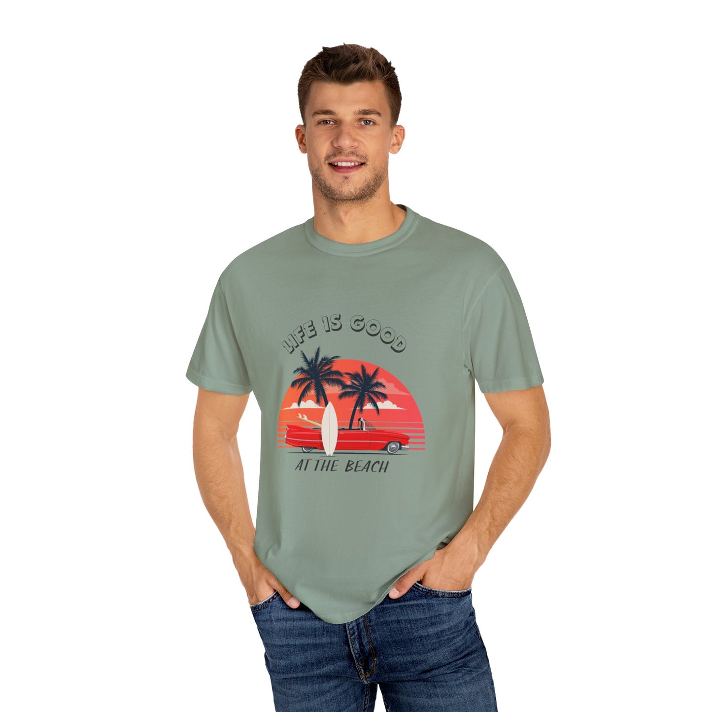 Beautiful life is good at the beach T-shirt for men and women