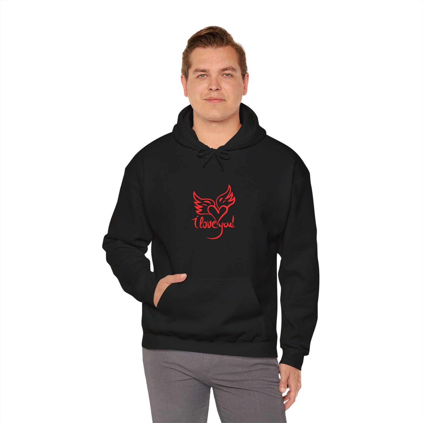 I love you beautiful valentine Heavy Hooded Sweatshirt for men and women