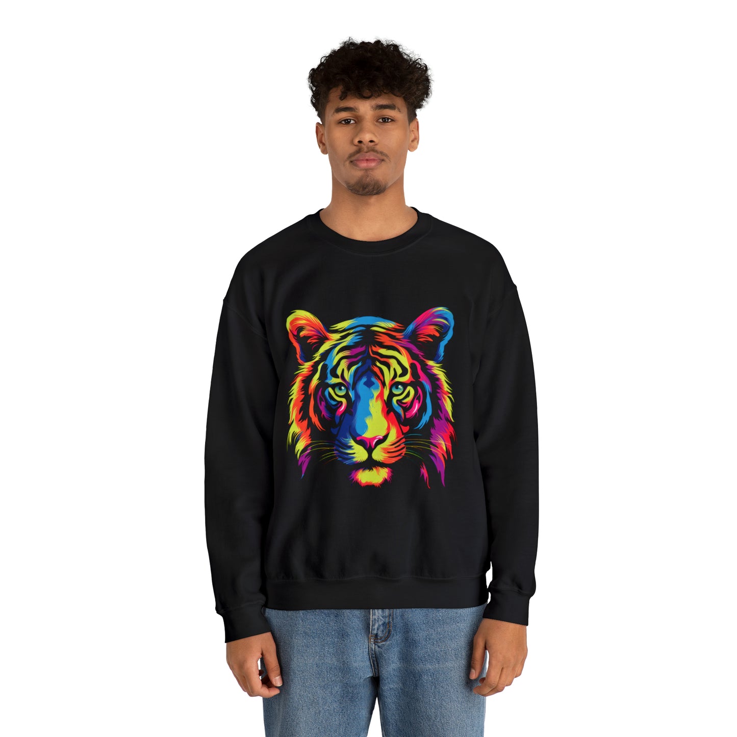 Unique and beautiful tiger  Heavy Blend™ Crewneck Sweatshirt for men and women