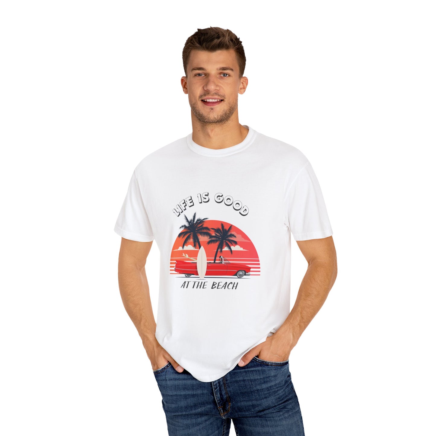 Beautiful life is good at the beach T-shirt for men and women