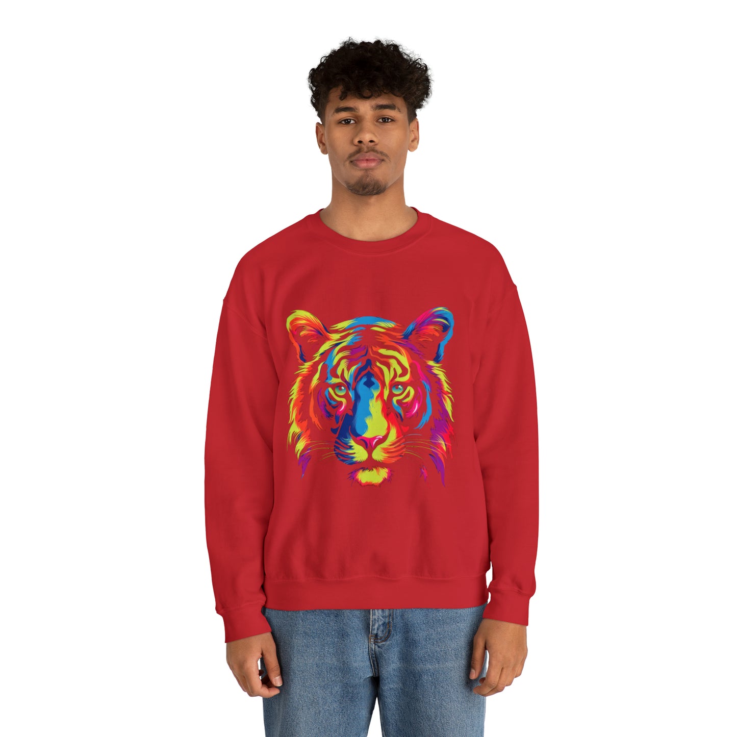 Unique and beautiful tiger  Heavy Blend™ Crewneck Sweatshirt for men and women