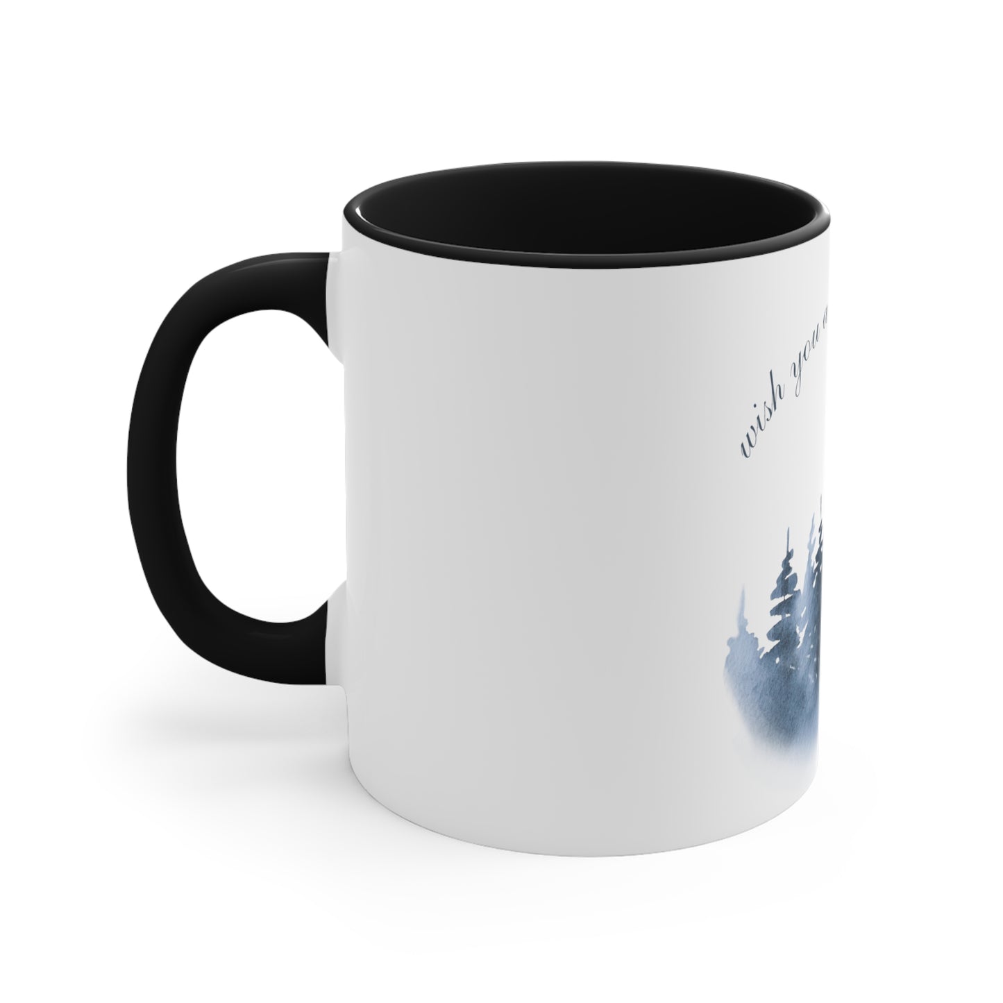 Forest snow Christmas coffee mug