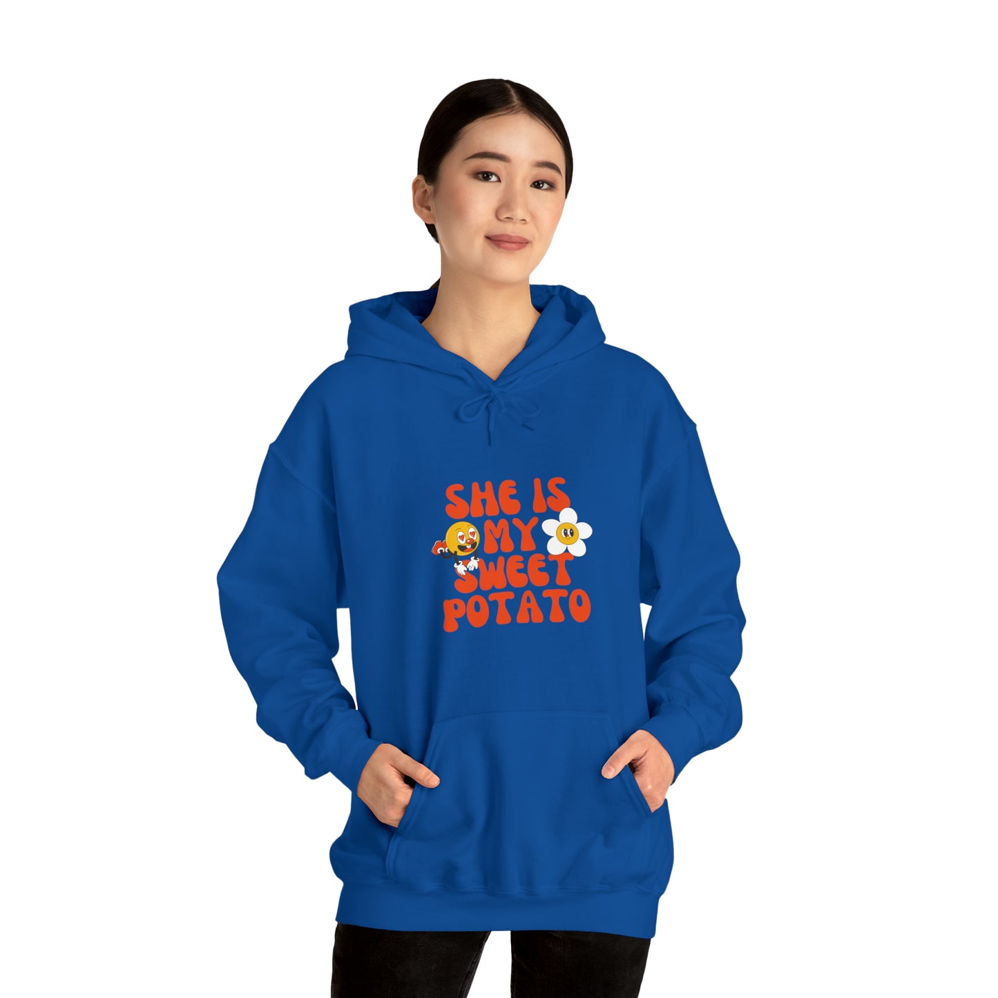 MEN and WOMEN cute she is my sweet potato Heavy Blend™ Hooded Sweatshirt