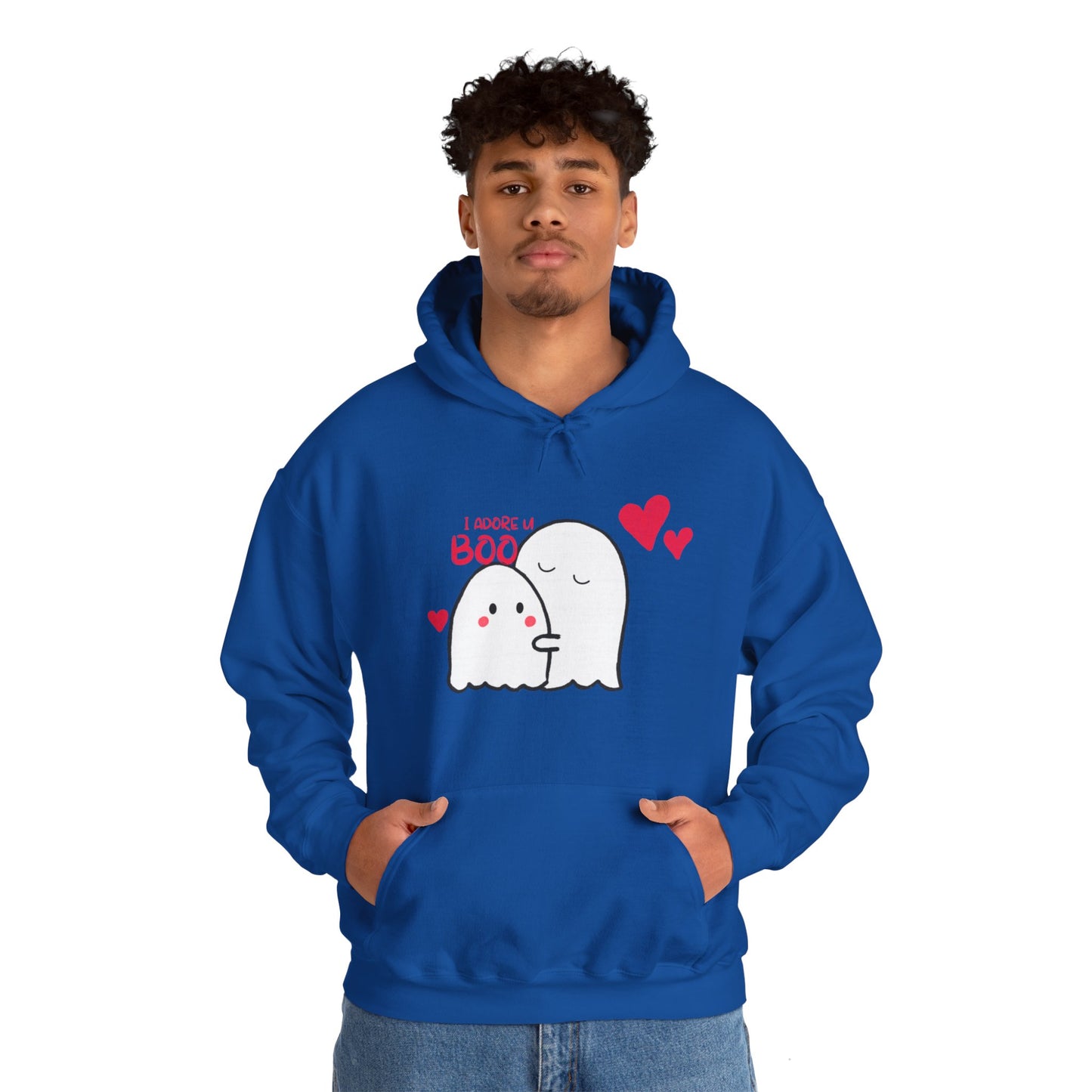 Cute i adore you my boo Heavy Hooded Sweatshirt for men and women