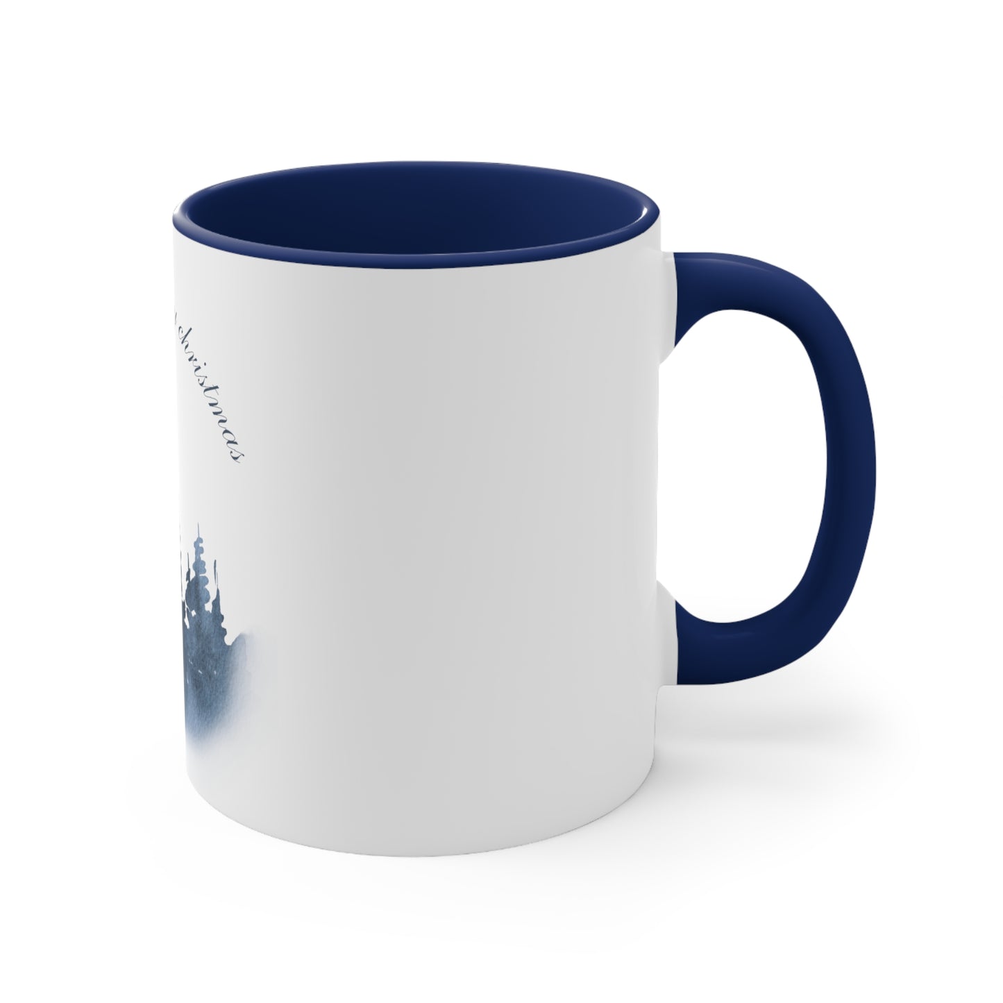 Forest snow Christmas coffee mug